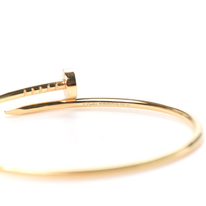 Cartier 18K Yellow Gold Small Juste Un Clou Bracelet 16 4 of 6