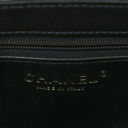 Chanel Shiny Aged Calfskin Quilted Nano Kelly Shopper Black 6 of 11
