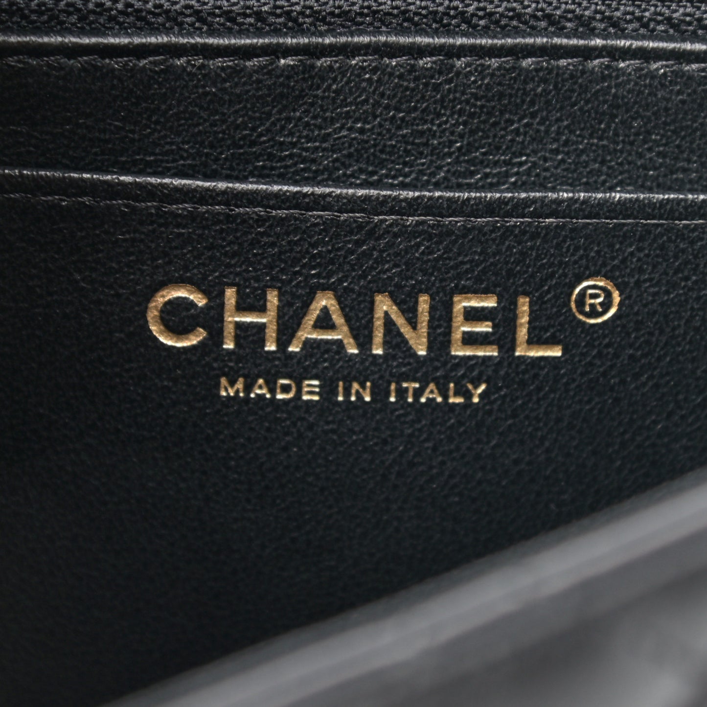 Lambskin Quilted Mini Square Flap Black