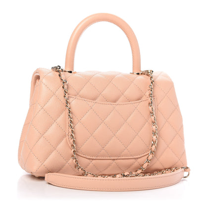 Chanel Caviar Quilted Mini Coco Handle Flap Light Pink 3 of 10