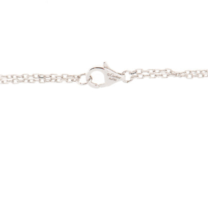 Cartier 18K White Gold 2 Diamond LOVE Necklace 5 of 5