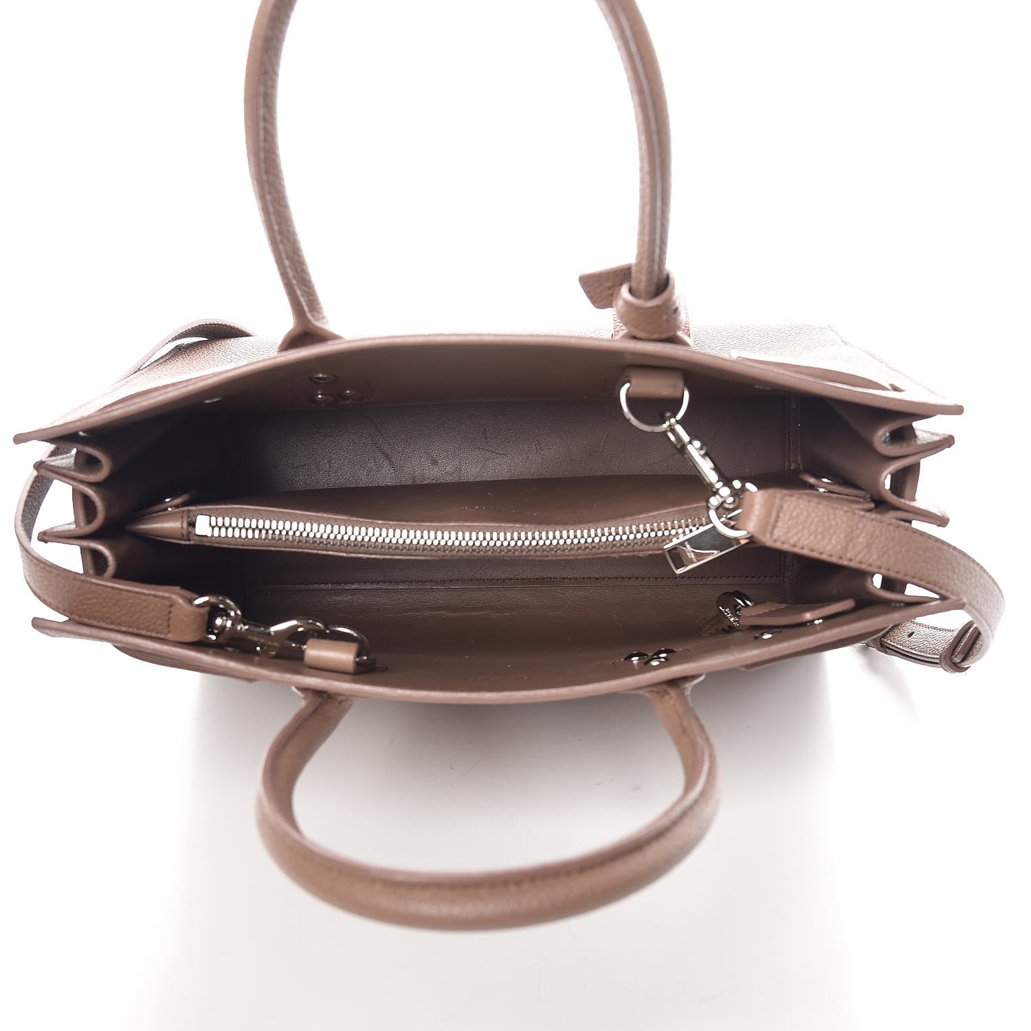 Saint Laurent Grained Calfskin Baby Sac De Jour Taupe 6 of 15