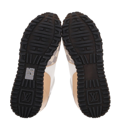 Louis Vuitton Calfskin Damier Azur Run Away Sneakers 40 White 7 of 10