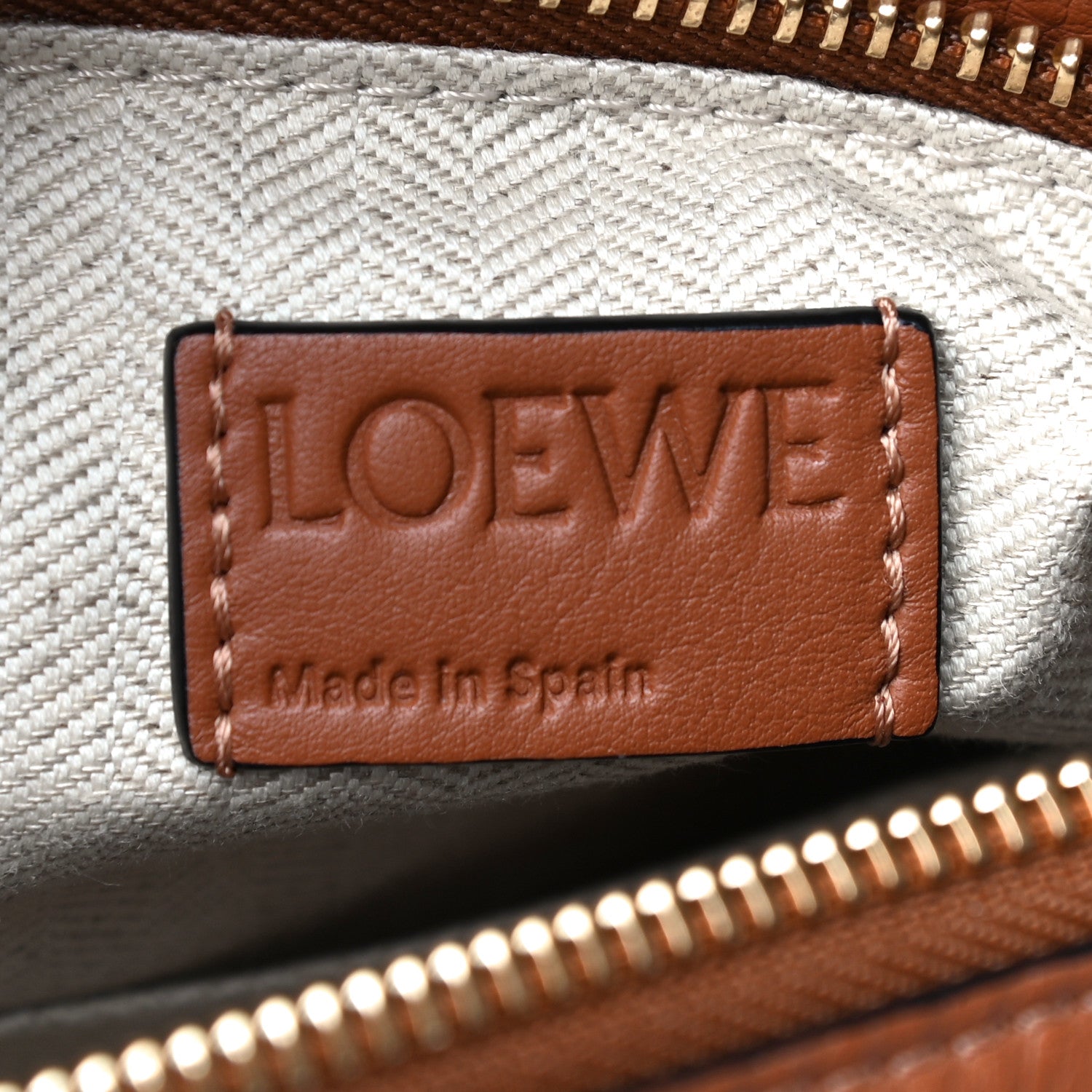 Loewe Calfskin Small Puzzle Bag Tan Medium Pink 6 of 14