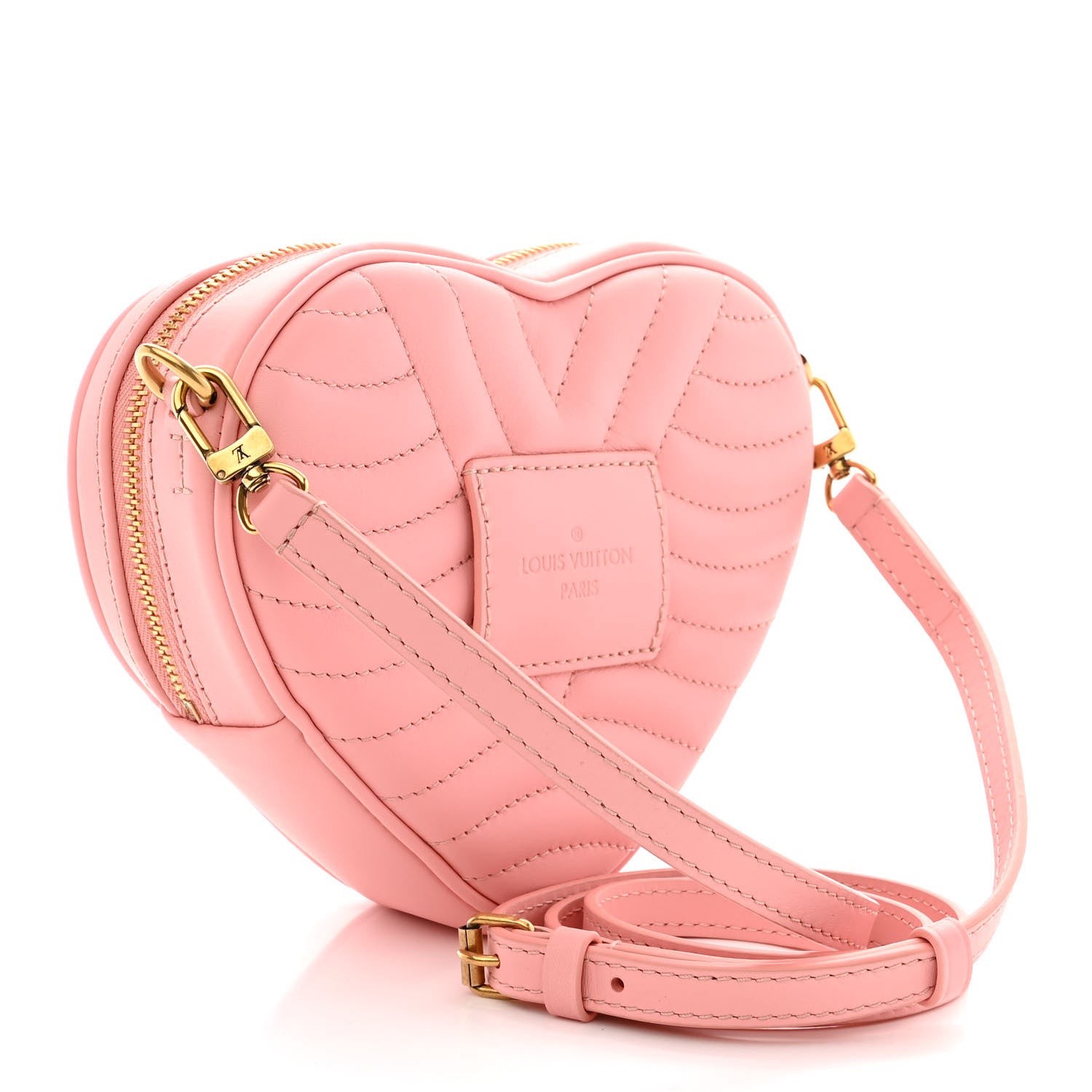 Louis Vuitton Calfskin New Wave Heart Bag Rose Pomettes 3 of 11