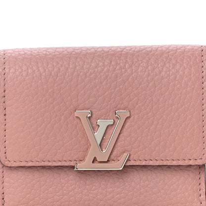 Louis Vuitton Taurillon Capucines Compact Wallet Magnolia 7 of 10