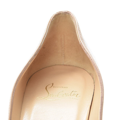Christian Louboutin Kid Apostrophy 85 Pumps 37.5 Nude 11 of 21