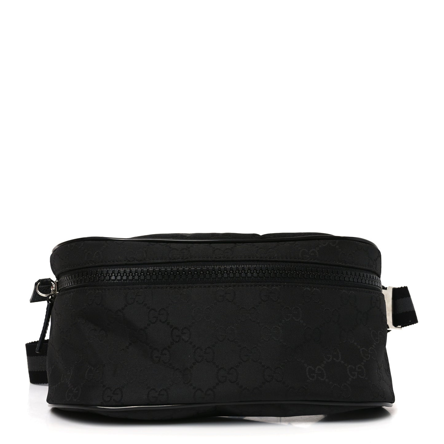 Nylon Monogram Fanny Pack Belt Bag Black