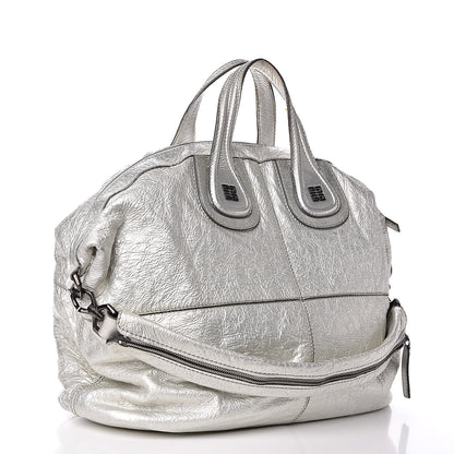 Givenchy Crinkled Patent Large Nightingale Silver 4 of 15