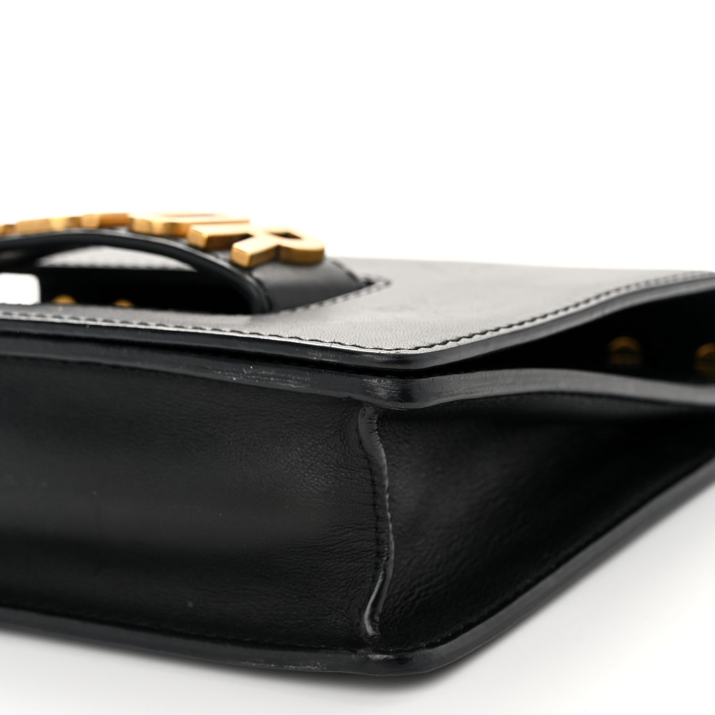 Calfskin J'Adior Chain Flap Bag Black
