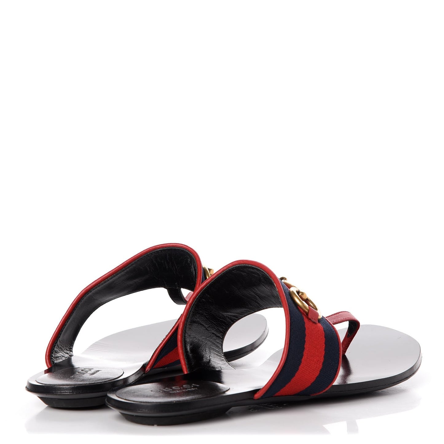 Grosgrain Querelle Web Thong Sandals 37 Red