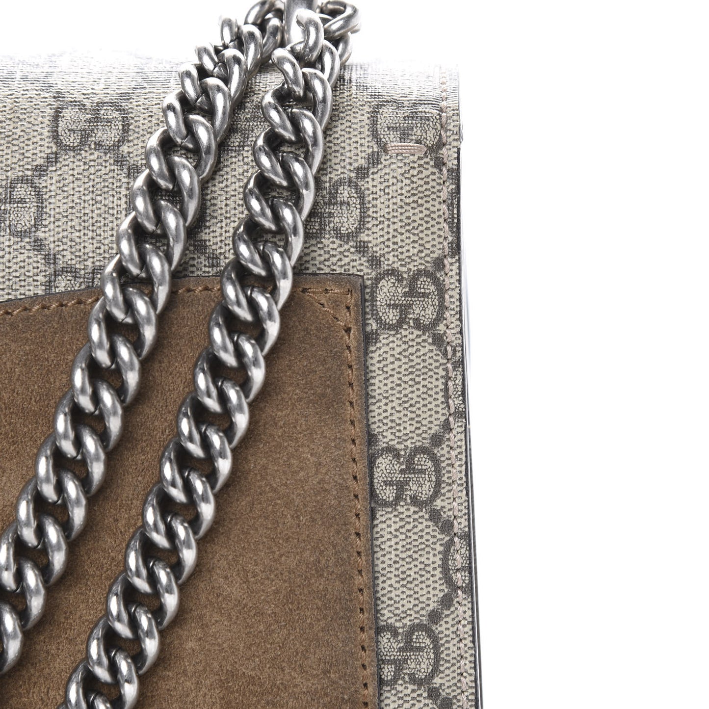 GG Supreme Monogram Medium Dionysus Shoulder Bag Taupe