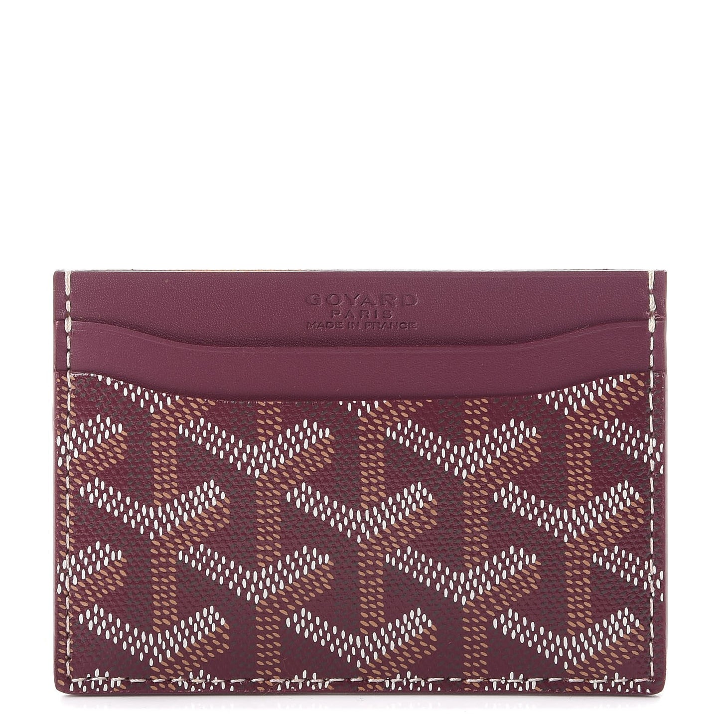 Goyardine Saint Sulpice Card Holder Bordeaux