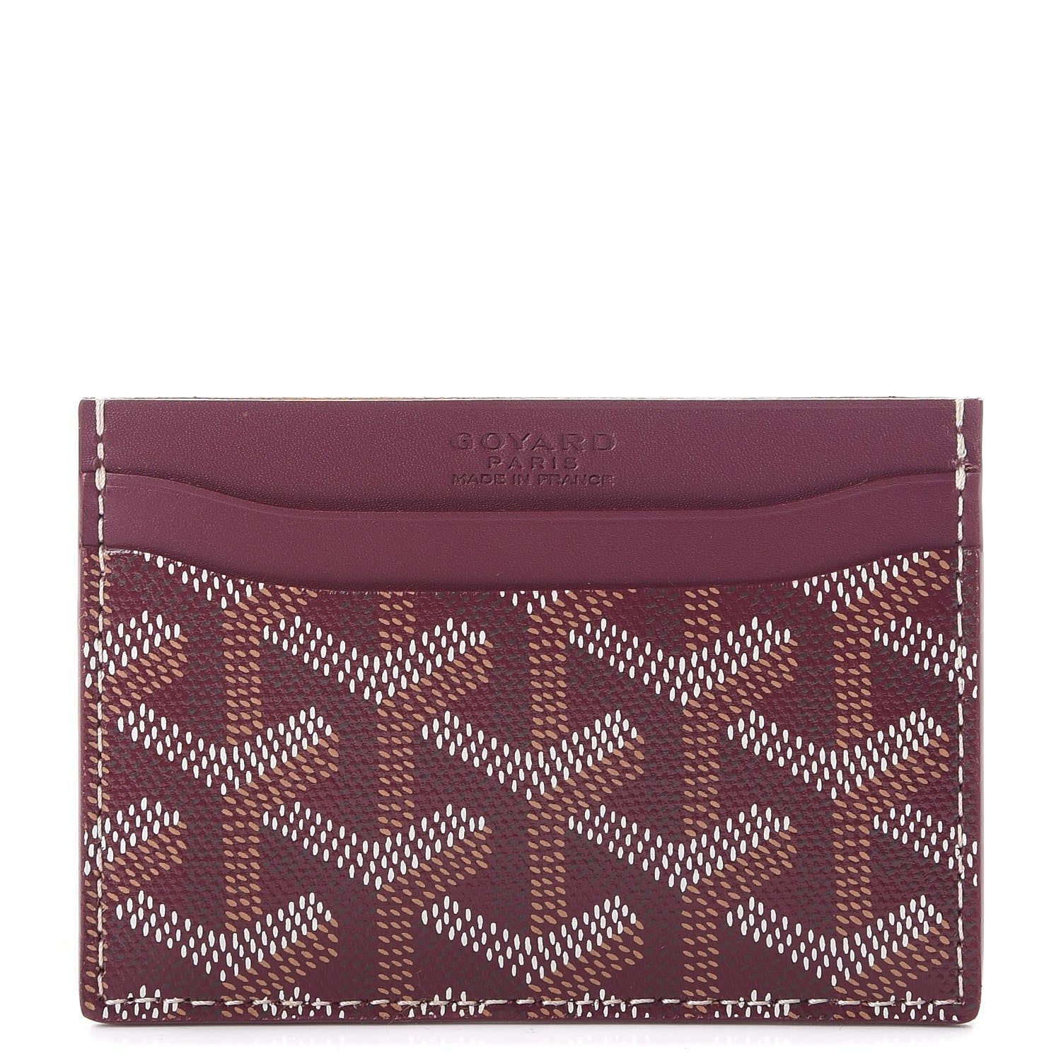 Goyard Goyardine Saint Sulpice Card Holder Bordeaux 1 of 8