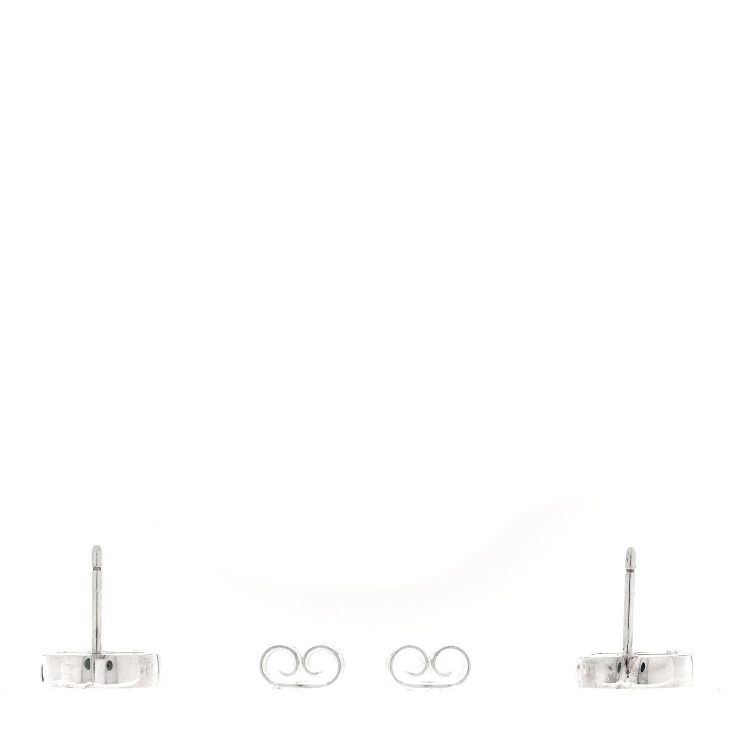 Sterling Silver Interlocking GG Stud Earrings