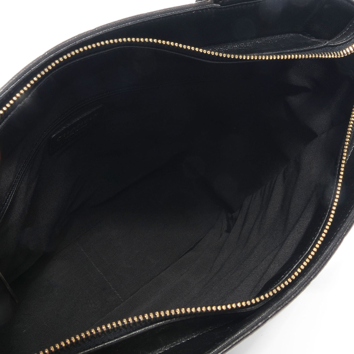 Lambskin Chocolate Bar Quilted Tote Black