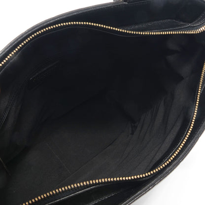 Chanel Lambskin Chocolate Bar Quilted Tote Black 5 of 7