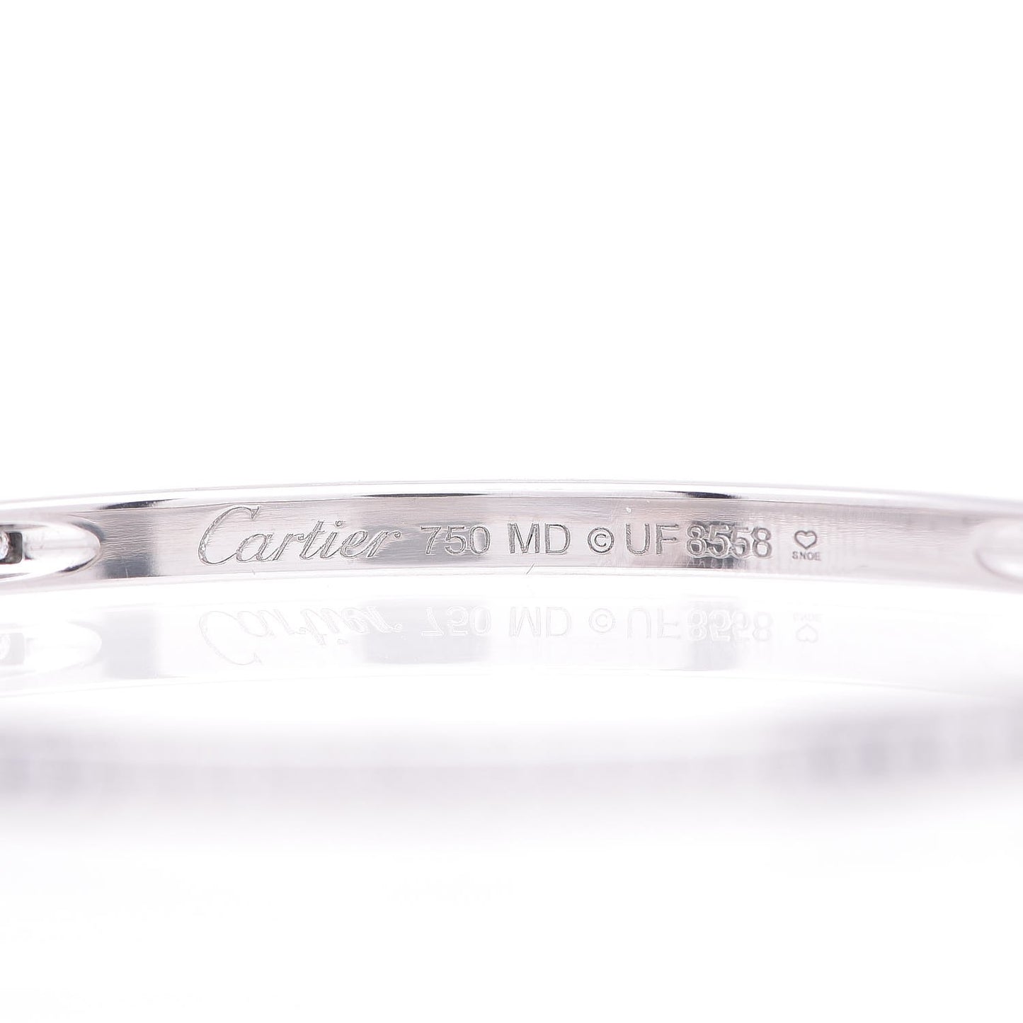 18K White Gold Diamond Bangle Bracelet