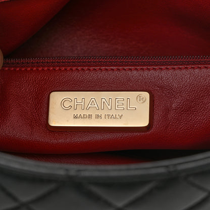Chanel Lambskin Quilted Medium Westminster Pearl Flap Black 6 of 10