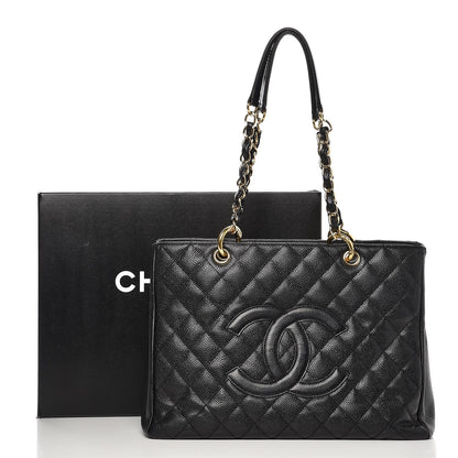 Chanel Caviar Quilted Grand Shopping Tote GST Black 13 of 13