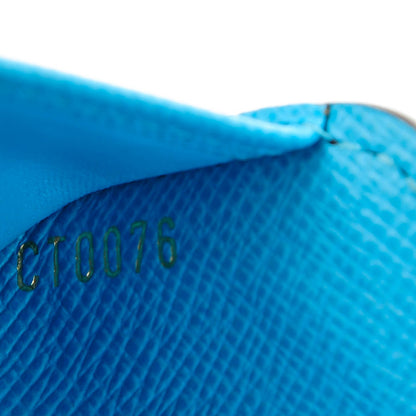 Louis Vuitton Monogram Groom Compact Zip Wallet Blue 7 of 9