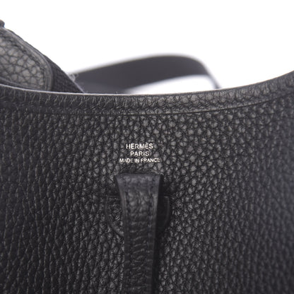 Hermes Taurillon Clemence Evelyne TPM Black 6 of 11