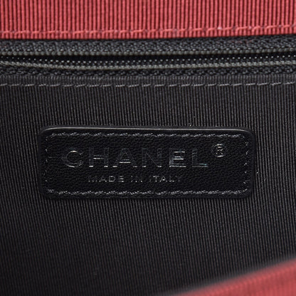 Chanel Calfskin Quilted Ballerine Flap Black Dark Red 6 of 13