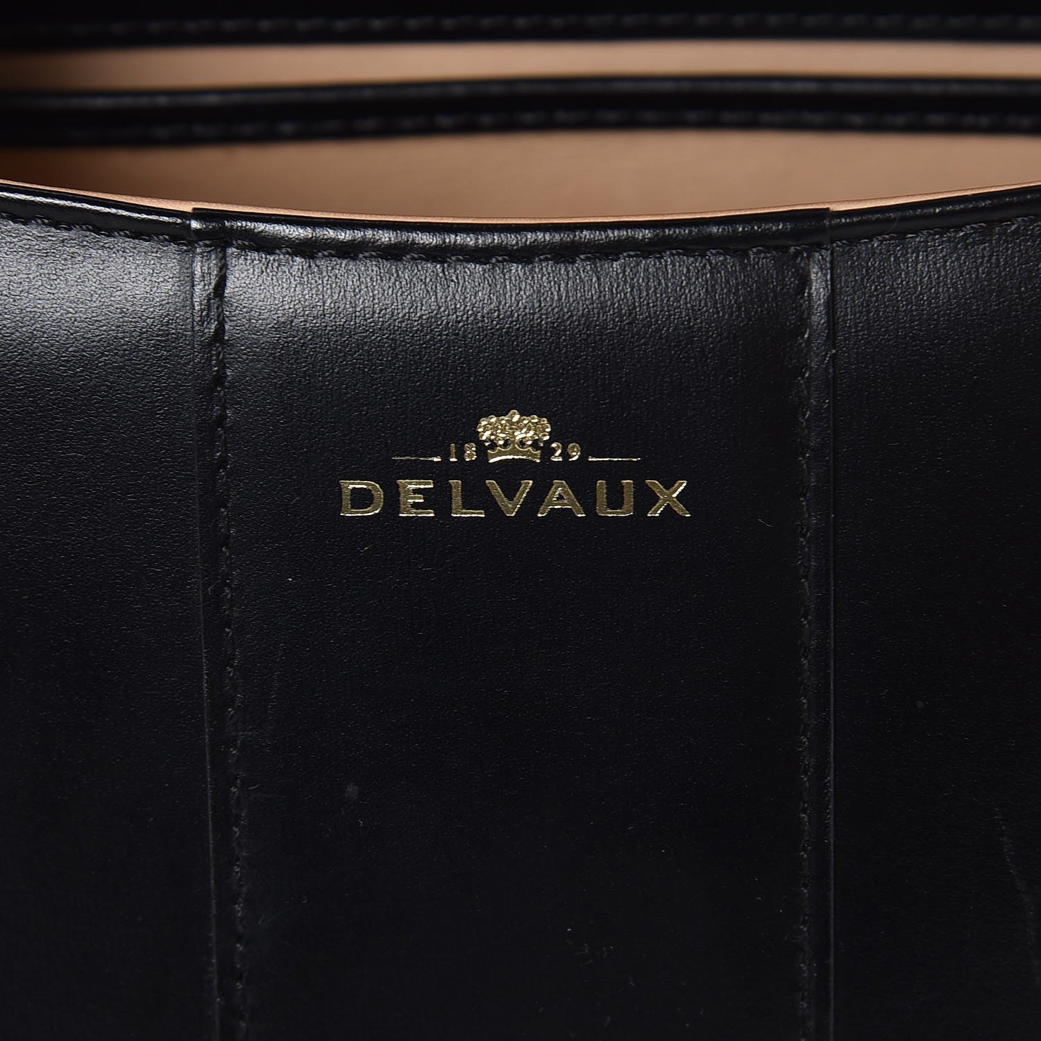 Delvaux Calfskin Mini Brillant Satchel Black 6 of 9