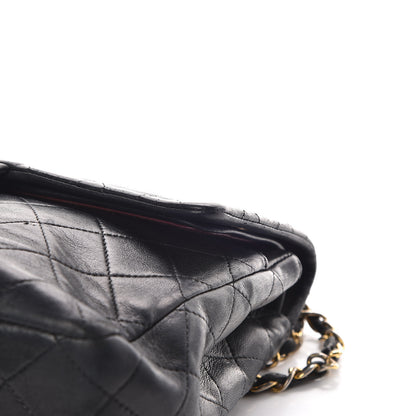 Chanel Lambskin Quilted Medium Double Flap Black 23 of 27