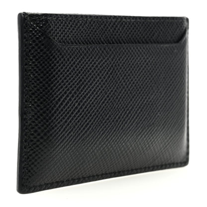 Prada Saffiano Metal Card Case Black 3 of 7
