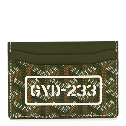 Goyard Goyardine Saint Sulpice Card Holder Khaki 1 of 7