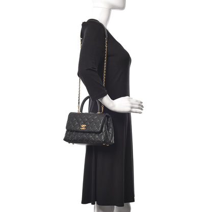 Chanel Caviar Quilted Mini Coco Handle Flap Black 3 of 11
