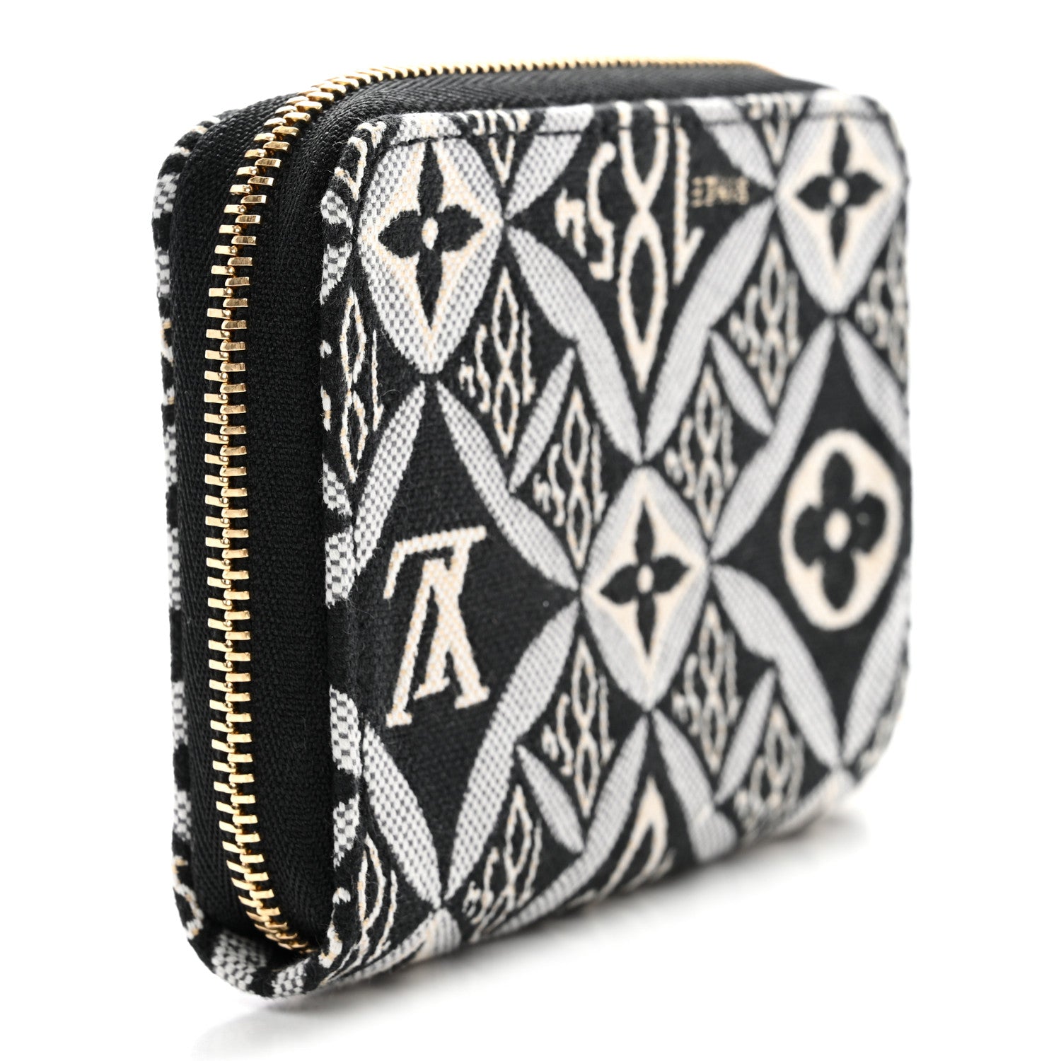 Louis Vuitton Jacquard Since 1854 Zippy Coin Purse Grey 3 of 7