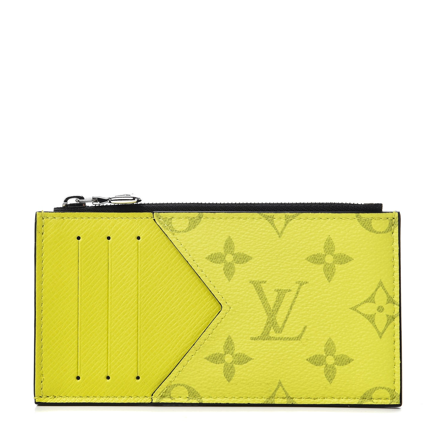 Monogram Taiga Coin Card Holder Yellow