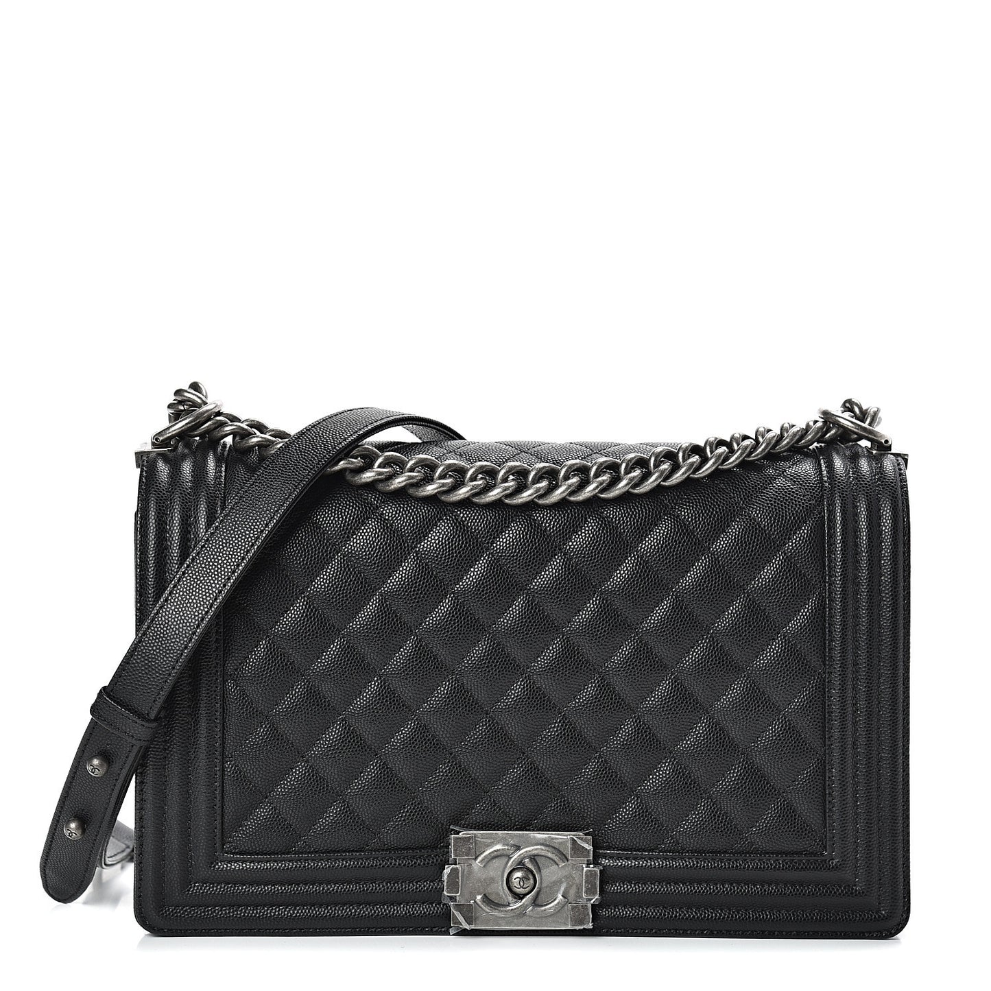 Caviar Quilted New Medium Boy Flap Black