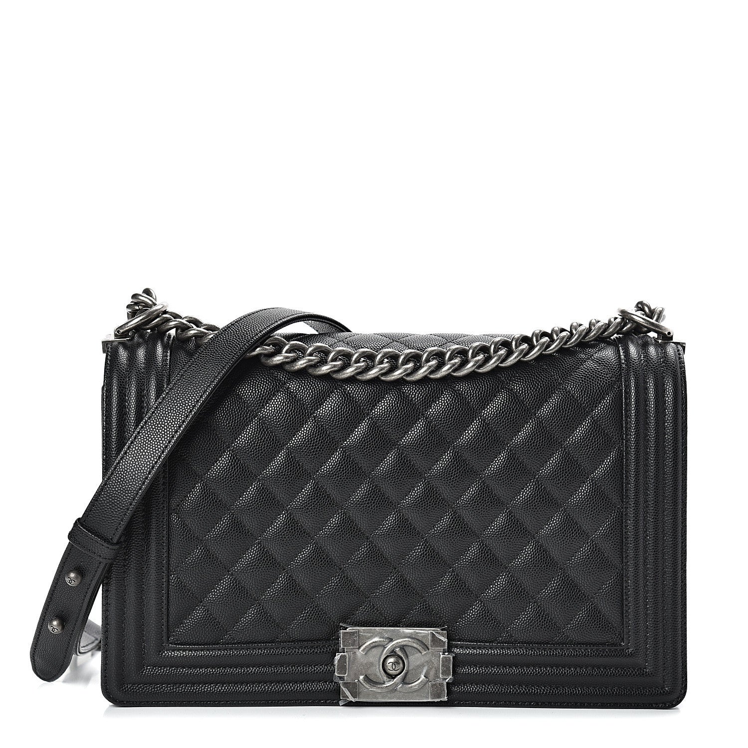 Chanel Caviar Quilted New Medium Boy Flap Black 1 of 10