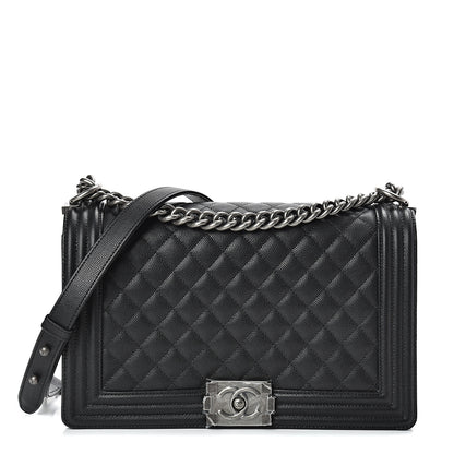 Chanel Caviar Quilted New Medium Boy Flap Black 1 of 10