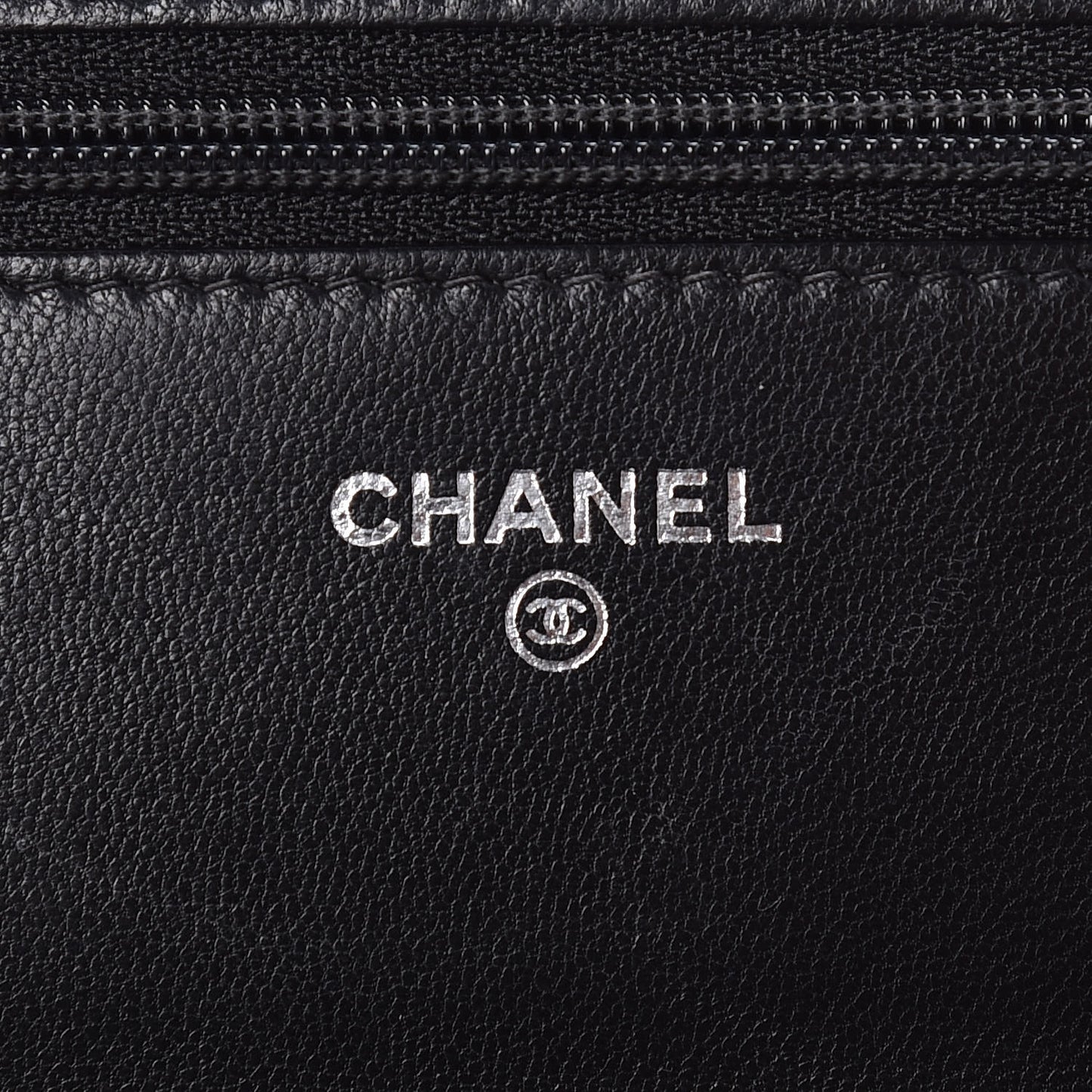 Lambskin Quilted Boy Wallet On Chain WOC Black