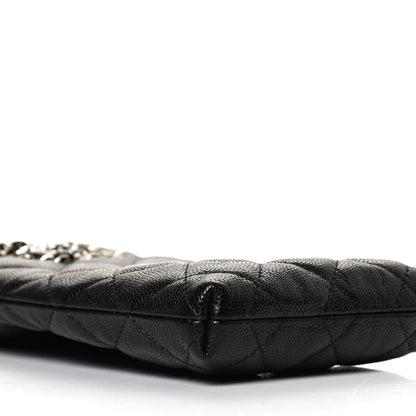 Chanel Caviar Quilted French New Wave Phone Holder With Chain Black 10 of 13