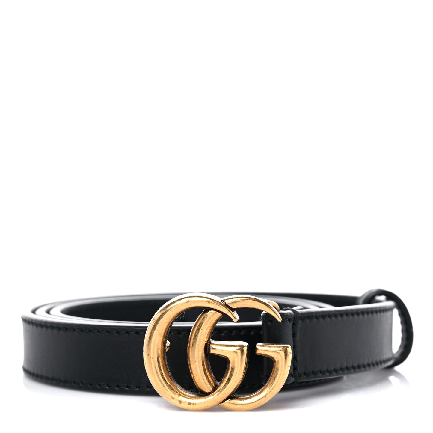Calfskin Double G 20mm Belt 80 32 Black