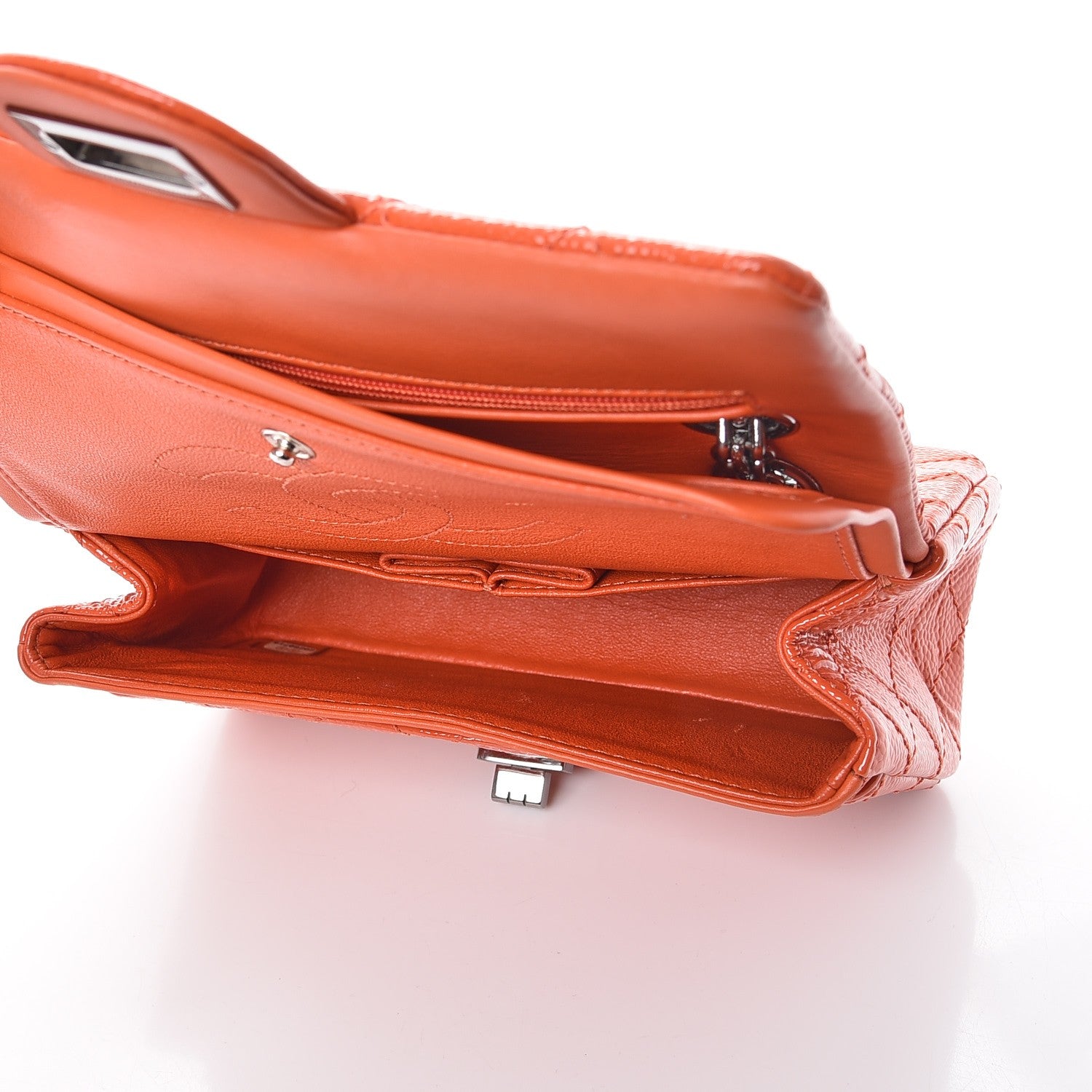 Chanel Patent 2.55 Reissue Flap 224 Orange 6 of 11