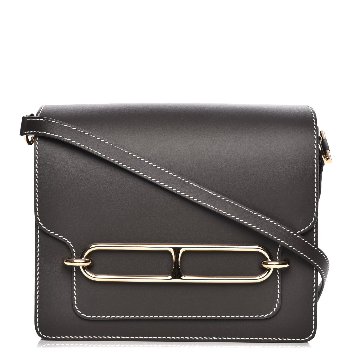 Hermes Veau Sombrero Sac Roulis 23 Fusain 1 of 13