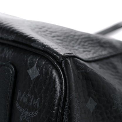 MCM Visetos Medium Project Reversible Shopper Tote Black 6 of 22