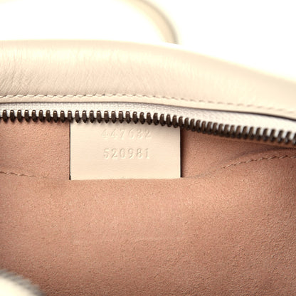 Gucci Calfskin Matelasse Small GG Marmont Chain Shoulder Bag White 7 of 9