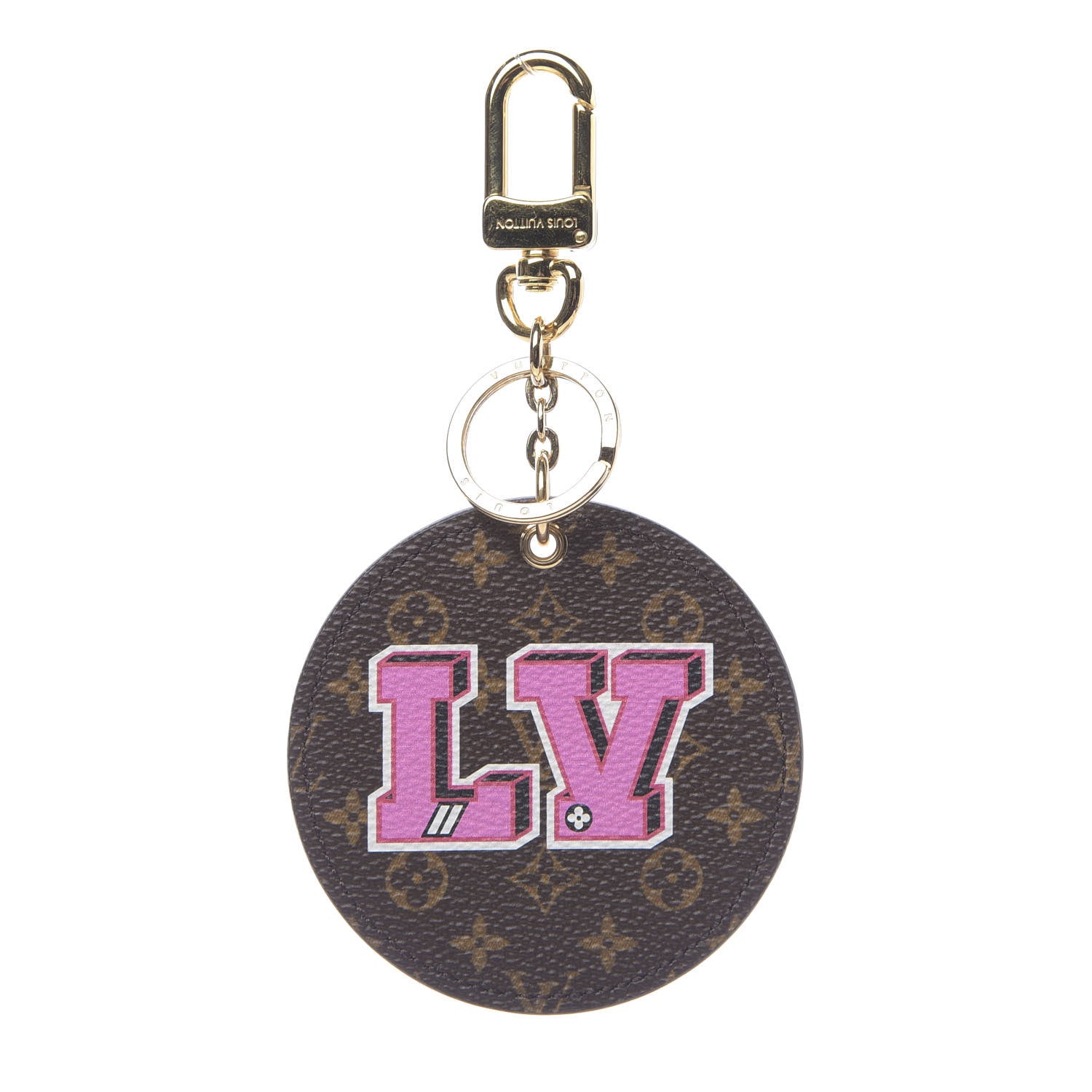 Louis Vuitton Monogram Stories Bag Charm Key Holder 1 of 2