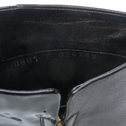 Chanel Patent Lambskin Cap Toe CC Boots 39 Black 9 of 10