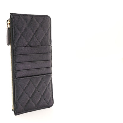 Chanel Iridescent Caviar Quilted Classic iPhone Pouch Black 3 of 7