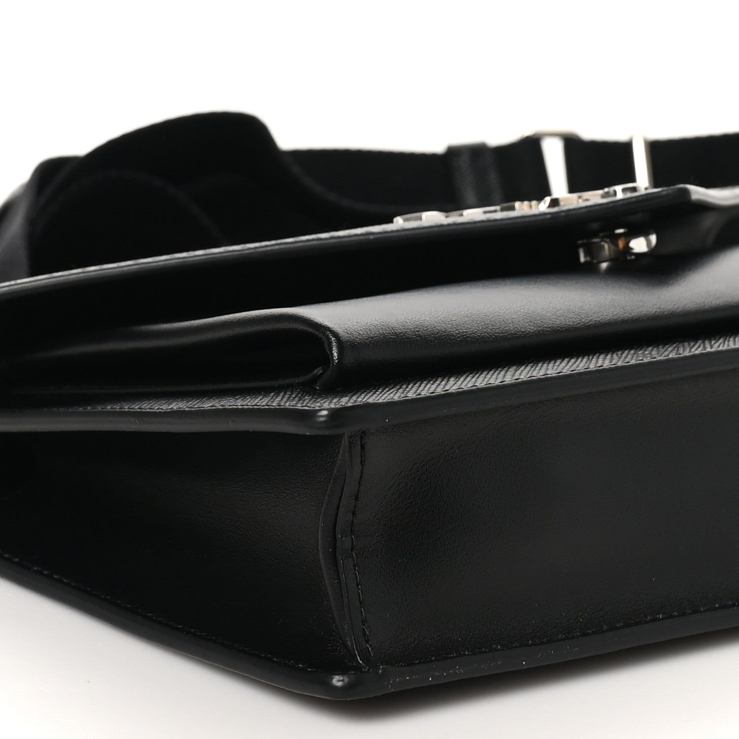 Prada Saffiano City Calf Mini Envelope Bag Black 9 of 11