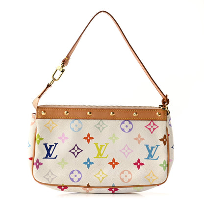Louis Vuitton Monogram Multicolor Pochette Accessories White 1 of 17