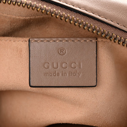 Gucci Calfskin Matelasse Mini GG Marmont Chain Shoulder Bag Porcelain Rose 6 of 12